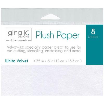 Gina K Designs - Plush Papers White Velvet